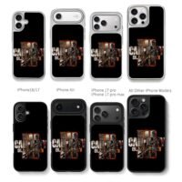 Call of Duty Black Ops 3 logo Chris Brown Phone Case Black Electroplated Silver For Iphone 11 To 17