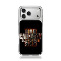 Call of Duty Black Ops 3 logo iPhone 17 Pro Max Electroplated Silver Case1