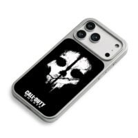 Call of Duty Ghosts mask iPhone 17 Pro Max Electroplated Silver Case2