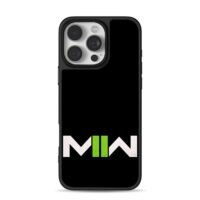 Call of Duty MWII white green logo iPhone 16 Pro Max Black Case
