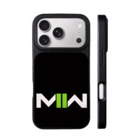 Call of Duty MWII white green logo iPhone 17 Pro Max Black Case