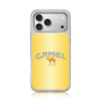 Camel logo and camel on yellow iPhone 17 Pro Max Electroplated Silver Case1