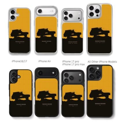 Camel Trophy 1981 Range Rover Chris Brown Phone Case Black Electroplated Silver For Iphone 11 To 17
