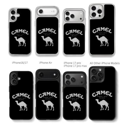 CamelLogoCamelSilhouette1913 Chris Brown Phone Case Black Electroplated Silver For Iphone 11 To 17