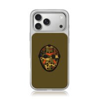Camo Jason hockey mask iPhone 17 Pro Max Electroplated Silver Case1