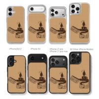 Camp cabin pines lighter LightItUp Chris Brown Phone Case Black Electroplated Silver For Iphone 11 To 17