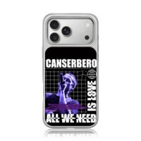 Canserbero singing love slogan iPhone 17 Pro Max Electroplated Silver Case1