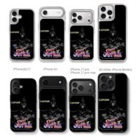 Capcom SF2 Turbo Akuma art Chris Brown Phone Case Black Electroplated Silver For Iphone 11 To 17