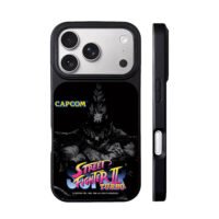 Capcom SF2 Turbo Akuma art iPhone 17 Pro Max Black Case