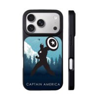 Captain America shield scene iPhone 17 Pro Max Black Case