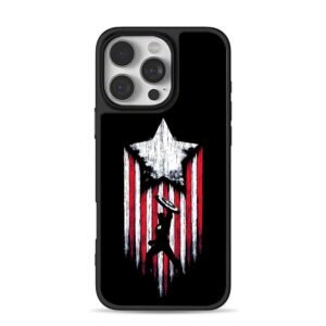 Captain America shield stripes Phone Case for iPhone 11-17 & Samsung Galaxy S24-S26