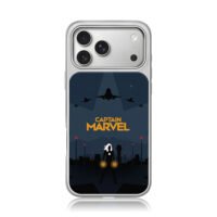 Captain Marvel jets night city iPhone 17 Pro Max Electroplated Silver Case1