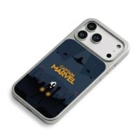 Captain Marvel jets night city iPhone 17 Pro Max Electroplated Silver Case2