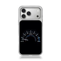 Car tachometer gauge on black background iPhone 17 Pro Max Electroplated Silver Case1