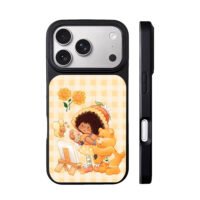Care Bear girl paint sunflower iPhone 17 Pro Max Black Case