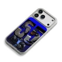 Carlos Sainz 55 F1 car helmets iPhone 17 Pro Max Electroplated Silver Case2