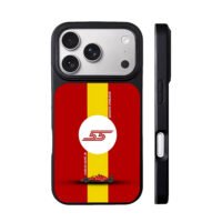 Carlos Sainz 55 Ferrari F1 car iPhone 17 Pro Max Black Case