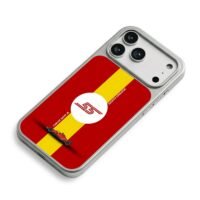 Carlos Sainz 55 Ferrari F1 car iPhone 17 Pro Max Electroplated Silver Case2