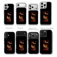 Carlos Sainz F1 Eye Close Art Chris Brown Phone Case Black Electroplated Silver For Iphone 11 To 17