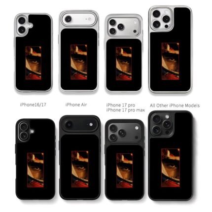 Carlos Sainz F1 Eye Close Art Chris Brown Phone Case Black Electroplated Silver For Iphone 11 To 17