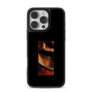 Carlos Sainz F1 Eye Close Art Phone Case for iPhone 11-17 & Samsung Galaxy S24-S26
