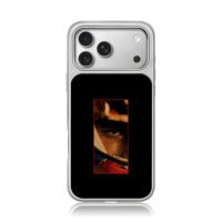 Carlos Sainz F1 Eye Close Art iPhone 17 Pro Max Electroplated Silver Case1