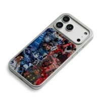 Carlos Sainz F1 racing collage iPhone 17 Pro Max Electroplated Silver Case2