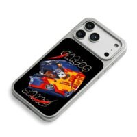 Carlos Sainz F1 red helm chili iPhone 17 Pro Max Electroplated Silver Case2