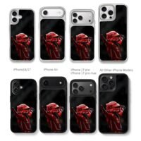 Carlos Sainz Ferrari 55 F1 win Chris Brown Phone Case Black Electroplated Silver For Iphone 11 To 17