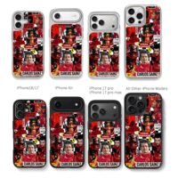 Carlos Sainz Ferrari F1 pics Chris Brown Phone Case Black Electroplated Silver For Iphone 11 To 17