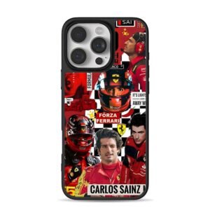 Carlos Sainz Ferrari F1 pics Phone Case for iPhone 11-17 & Samsung Galaxy S24-S26