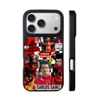 Carlos Sainz Ferrari F1 pics iPhone 17 Pro Max Black Case