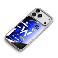 Carlos Sainz Jr F1 55 Williams iPhone 17 Pro Max Electroplated Silver Case2