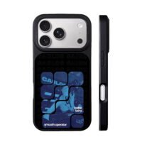 Carlos Sainz racing blue grid iPhone 17 Pro Max Black Case