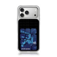 Carlos Sainz racing blue grid iPhone 17 Pro Max Electroplated Silver Case1