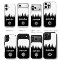 Carpathian Forest pine compass Chris Brown Phone Case Black Electroplated Silver For Iphone 11 To 17
