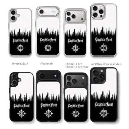 Carpathian Forest pine compass Chris Brown Phone Case Black Electroplated Silver For Iphone 11 To 17