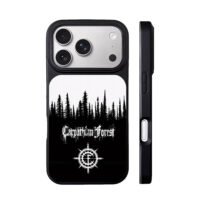 Carpathian Forest pine compass iPhone 17 Pro Max Black Case