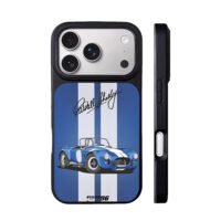 Carroll Shelby blue Cobra art iPhone 17 Pro Max Black Case