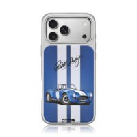 Carroll Shelby blue Cobra art iPhone 17 Pro Max Electroplated Silver Case1