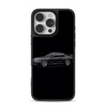 Cartoon black Nissan R32 JDM iPhone 16 Pro Max Black Case