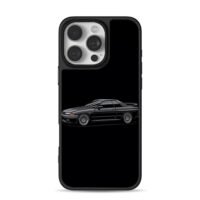 Cartoon black Nissan R32 JDM iPhone 16 Pro Max Black Case