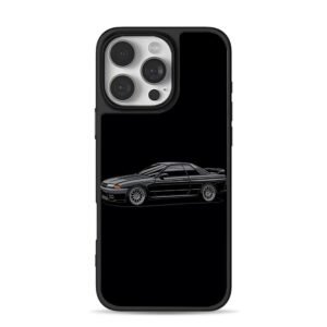Cartoon black Nissan R32 JDM iPhone 16 Pro Max Black Case