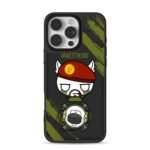 Cartoon Maestrobi bear smoking camo Phone Case for iPhone 11-17 & Samsung Galaxy S24-S26