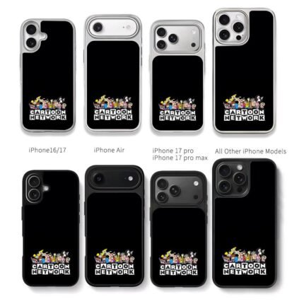 Cartoon Network classic toons Chris Brown Phone Case Black Electroplated Silver For Iphone 11 To 17