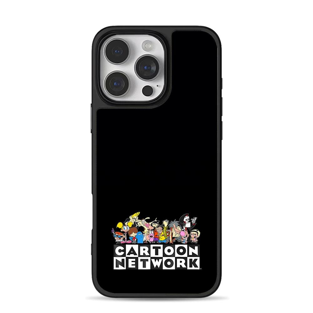 Cartoon Network classic toons iPhone 16 Pro Max Black Case Cartoon Network classic toons iPhone 16 Pro Max Black Case
