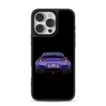 Cartoon purple Nissan GTR rear Phone Case for iPhone 11-17 & Samsung Galaxy S24-S26