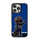 Cartoon Red Bull F1 racer tyre Phone Case for iPhone 11-17 & Samsung Galaxy S24-S26
