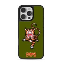 Cartoon tiger Bapey olivegreen Phone Case for iPhone 11-17 & Samsung Galaxy S24-S26