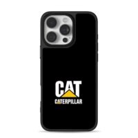 CAT Caterpillar triangle logo iPhone 16 Pro Max Black Case